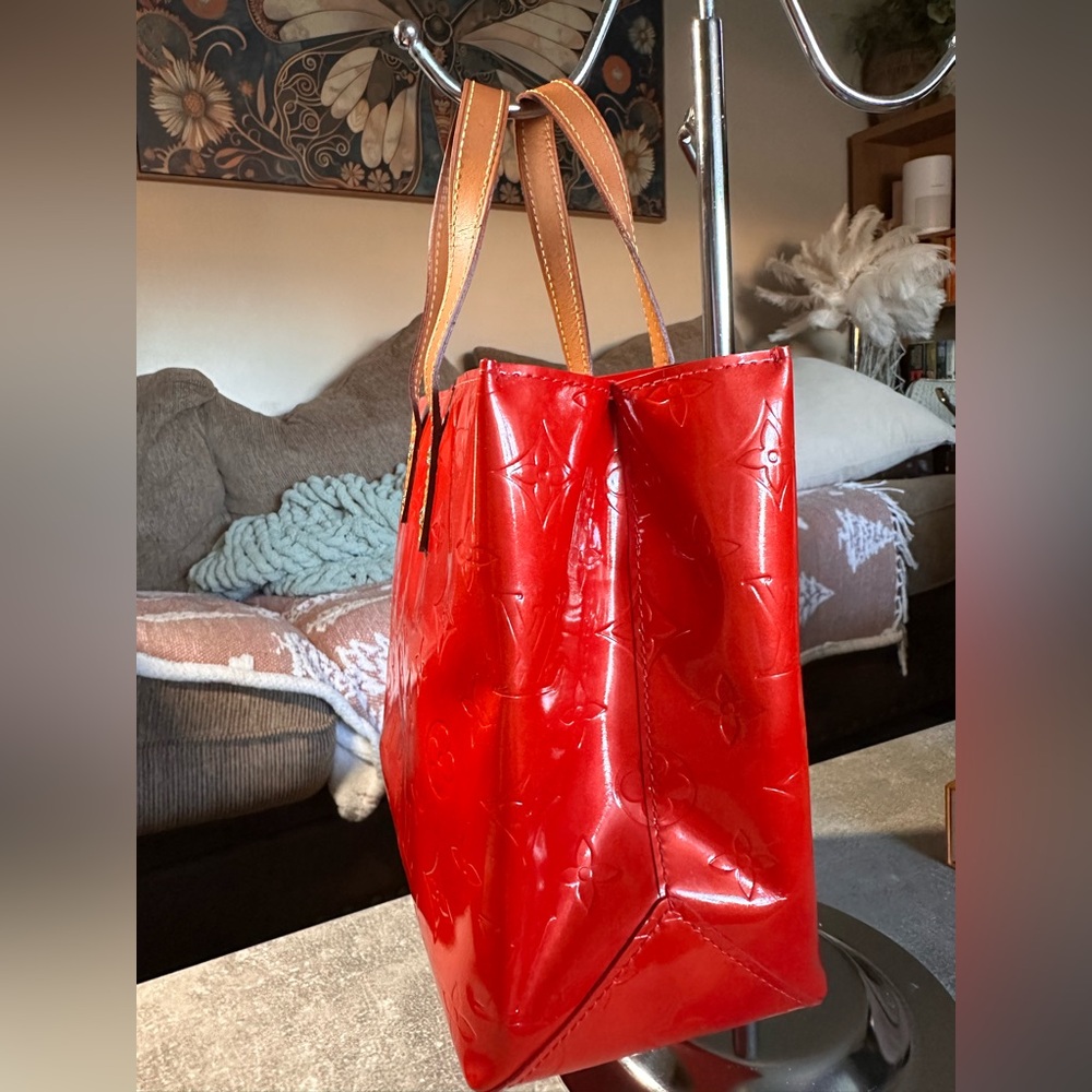 Louis Vuitton Reade PM Red Vernis monogram vintage bag - Picture 2 of 15